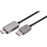 DIGITUS displayport Adapterkabel, dp - hdmi Typ A, 8K, 1,0 m