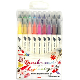 PentelArts brushsignpen Pinselstift Twin, 18er Set