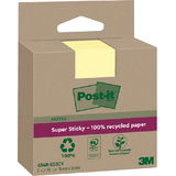 Post-it super Sticky recycling Notes, 76 x 76 mm, gelb