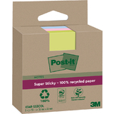 Post-it super Sticky recycling Notes, 76 x 76 mm, farbig