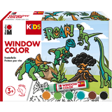 Marabu kids Window color-set "Dinosaurier", 6 x 25 ml