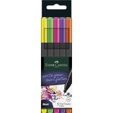 FABER-CASTELL fineliner GRIP finepen Neon, 5er Etui