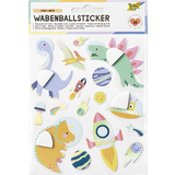 folia wabenball-sticker DINO-MITE