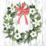 PAPSTAR weihnachts-motivservietten "Christmas Wreath"