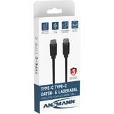 ANSMANN daten- & Ladekabel, usb-c - usb-c Stecker, 2,0 m