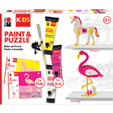 Marabu kids Paint & puzzle Set little Artist, Flamingo