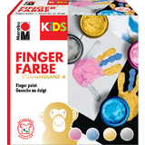 Marabu kids Fingerfarbe Sternenglanz, 100 ml, 4er Set