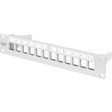 DIGITUS 10" modular Patch Panel, 12 Ports, lichtgrau