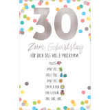 SUSY card Geburtstagskarte - 30. geburtstag "Emoji 2"