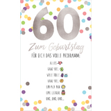 SUSY card Geburtstagskarte - 60. geburtstag "Emoji 2"