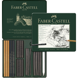 FABER-CASTELL pitt CHARCOAL Set, 24-teiliges Etui