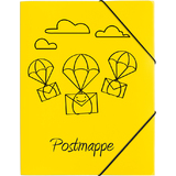 PAGNA Postmappe, din A4, PP, gelb, mit Motivdruck