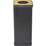 ALBA wertstoffsammelbox fr Kunststoff, schwarz/gelb, 50 L
