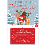 SUSY card Weihnachts-Gutscheinkarte "Frohlocken"
