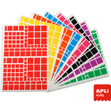 APLI kids Sticker "Quadrat", auf Bogen, Groverpackung