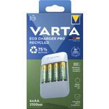 VARTA Ladegert eco Charger pro Recycled, inkl. 4x mignon AA