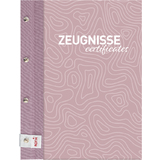 ROTH zeugnismappe Pattern mit Buchschrauben "Dusty Rose"