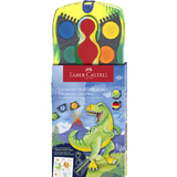 FABER-CASTELL deckfarbkasten CONNECTOR Dino, 12 Farben