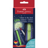 FABER-CASTELL glitzer-gel Glow in the dark, 2 tuben  12 ml