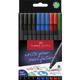 FABER-CASTELL fineliner GRIP FINEPEN, 10er kartonetui Office