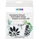 HEYDA moosgummi Stempel-Set "Bltter"