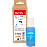 Kores tintenflasche G1642C ersetzt EPSON 102, cyan