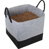 EDA Pellet-Tasche, aus Filz, 60 Liter, grau / schwarz