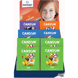 CANSON malblock & Tonpapierblock, 40er Display