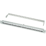 LogiLink 19" keystone Patch Panel, 24 Port, geschirmt