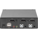 DIGITUS desktop KVM Switch, 2x1, schwarz