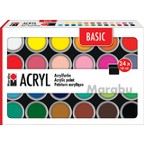 Marabu acrylfarben-set BASIC, 24 x 18 ml