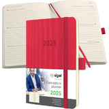 sigel taschenkalender Conceptum 2025, ca. din A6, rot