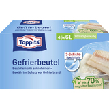 TOPPITS Gefrierbeutel, 45 x 6 Liter, 290 x 410 mm