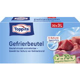 TOPPITS Gefrierbeutel, 30 x 3 Liter, 250 x 270 mm