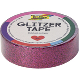 folia deko-klebeband Glitzer-Tape, 15 mm x 5 m, pink