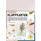 folia Klappkarten-Set, 105 x 150 mm, perlmutt pastell