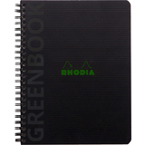 RHODIA collegeblock GREENBOOK, din A5+, kariert, schwarz