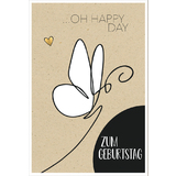 SUSY card Geburtstagskarte bee yourself "Schmetterling"