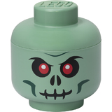 LEGO aufbewahrungskopf STORAGE head GREEN SKELETON, S, grn