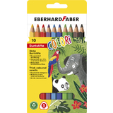 EBERHARD faber Dreikant-Buntstift colori Jumbo, 10er Etui