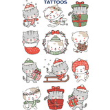 ZDesign kids Weihnachts-Tattoos "Katzen"