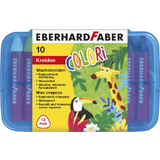 EBERHARD faber Dreikant-Wachsmalkreide COLORI, 10er Etui