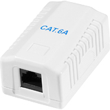 LogiLink anschlussdose Kat.6A mit Aufputzbox, 1x RJ45, wei