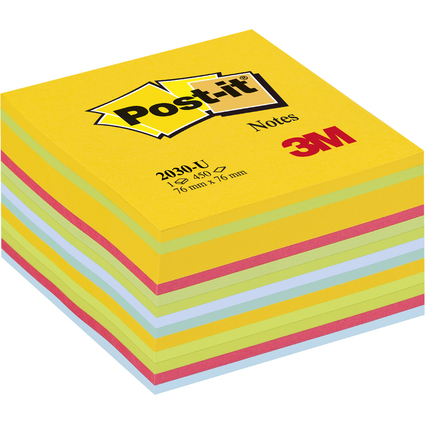 Post-it Haftnotiz-Wrfel, 76 x 76 mm, 450 Blatt, Ultrafarbe