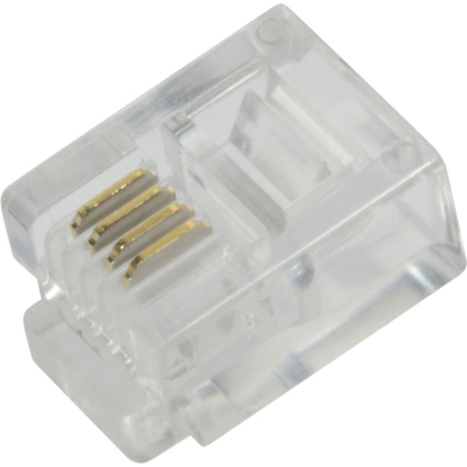 LogiLink RJ11 Stecker fr Flachbandkabel, ungeschirmt