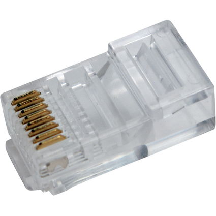 LogiLink RJ45 Stecker fr Flachbandkabel, ungeschirmt