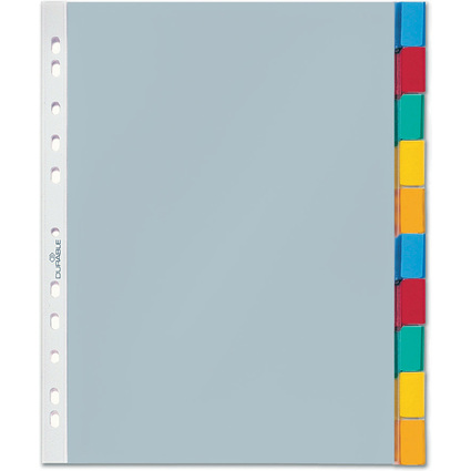 DURABLE Hllenregister, A4, 10-teilig, 1 - 10, transparent