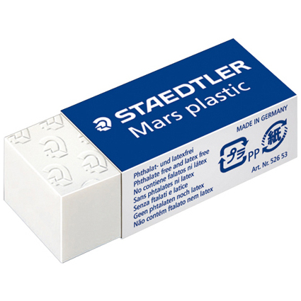 STAEDTLER Kunststoff-Radierer Mars plastic mini, wei