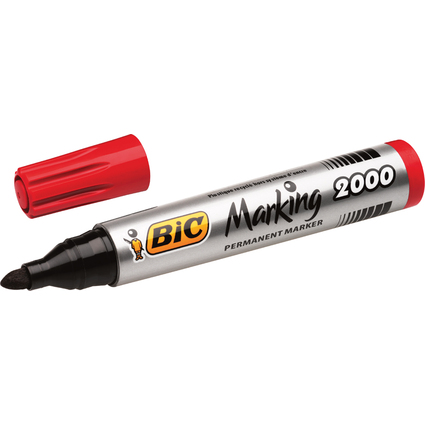 BIC Permanent-Marker Marking 2000 Ecolutions, rot