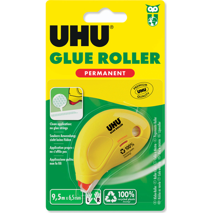 UHU Kleberoller Dry & Clean Roller, permanent